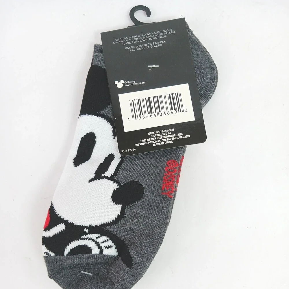 Mickey Mouse Socks. No show. Disney and Friends low cut socks. Disney fan gift.